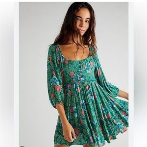 Free People Summer Picnic Babydoll dress